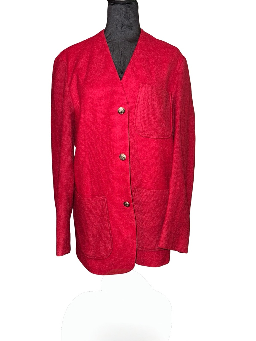 Vintage 60’s / 70’s Pendleton Virgin Wool Maroon Red Blazer / Jacket - Original